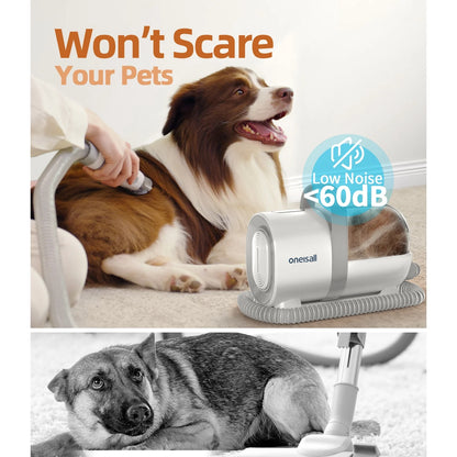 Ultimate 7-in-1 Dog Grooming Kit: Low Noise Vacuum with Professional Tools for Effortless Pet Care and Home Cleaning